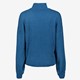 Gebreide dames trui met col blauw