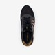 Leren dames sneakers zwart brons