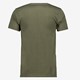 Heren T-shirt groen V-hals katoen