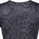 Dames sport T-shirt met slangenprint grijs