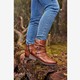 Gevoerde leren dames enkellaarsjes