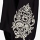 Dames blouse met borduursels zwart