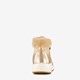 Gevoerde hoge meisjes sneakers goud