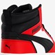 Rebound V6 Mid jongens sneakers rood zwart