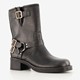 Blue Box dames biker boots zwart