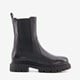 Leren dames Chelsea boots zwart