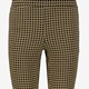 Dames flared broek bruin met print