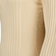 Dames rib trui beige