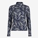 Dames top blauw met print