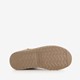 Gevoerde suede enkellaarsjes beige