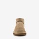 Gevoerde suede laarsjes lichtbruin