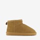 Gevoerde suede laarsjes camel