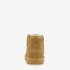 Gevoerde suede laarsjes camel