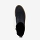 Suede dames enkellaarsjes blauw