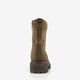 Dames veterboots olijfgroen