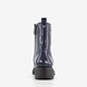 Dames lak veterboots blauw