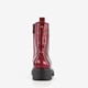 Dames lak veterboots bordeauxrood