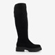 Hoge dames stretch boots zwart