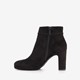 Dames enkellaarsjes met hak zwart