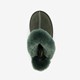 Dames pantoffels met lamsvacht groen