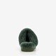 Dames pantoffels met lamsvacht groen