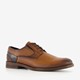 Van Beers leren heren veterschoenen cognac