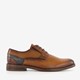 Leren heren veterschoenen cognac