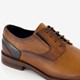 Leren heren veterschoenen cognac