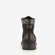 Leren heren veterboots zwart