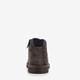 Hoge bruine suede heren veterschoenen