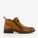 Leren herenschoenen cognac bruin