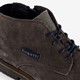 Hoge bruine suede heren veterschoenen