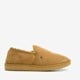 Suede pantoffels met merino wol