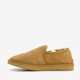 Suede pantoffels met merino wol