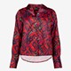 Dames blouse met print rood