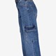 Dames cargo jeans donkerblauw