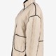 Reversible dames teddy jas beige zwart
