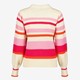 Dames trui gestreept beige roze