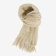 Dames sjaal met franjes beige