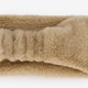 Dames hoofdband van imitatiebont beige