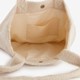 Dames teddy schoudertas beige