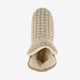 Gebreide pantoffels met voering beige