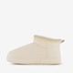 Gevoerde dames pantoffels beige