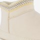 Gevoerde dames pantoffels beige