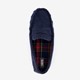 Heren mocassin pantoffels blauw