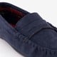 Heren mocassin pantoffels blauw