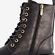Dames veterboots zwart