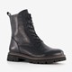Dames veterboots zwart