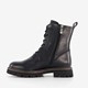 Dames veterboots zwart