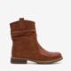 Dames enkellaarsjes cognac bruin